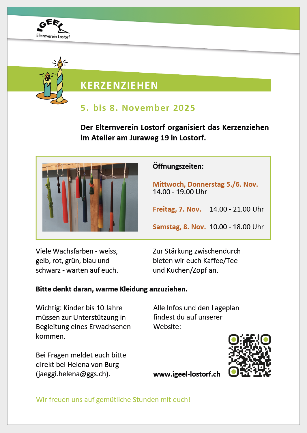 Kerzenziehen Lostorf